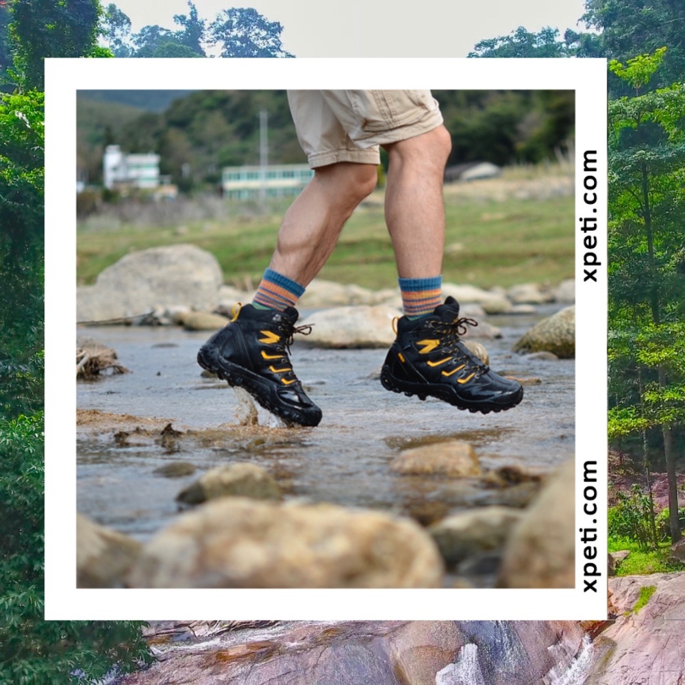 XPETI Men's Hiking Boots Outdoor Mid-Ankle TacticalWaterproof Light-Weight 10